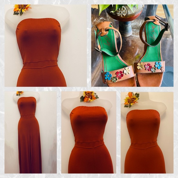 💥🔥💥 Strapless Wide-Leg Jumpsuit NWOT - Picture 3 of 9